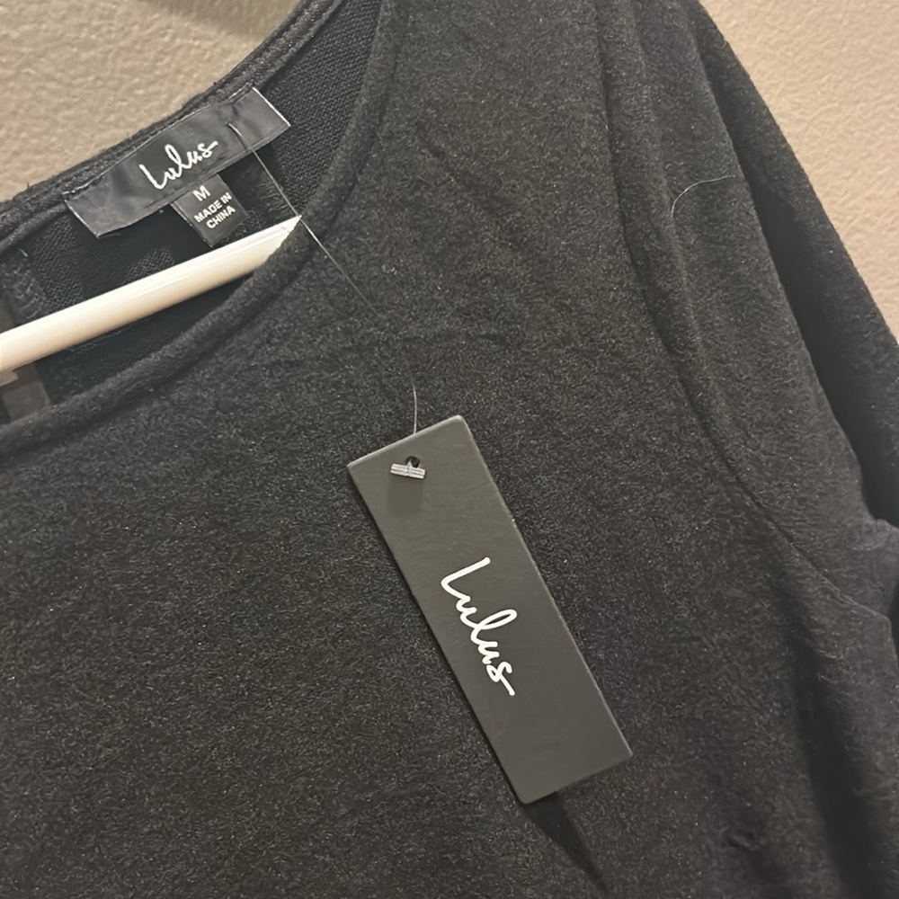 NWT Lulus long sleeve black dress - size medium - Picture 2 of 6